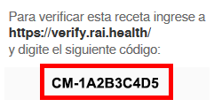 Imagen codigo de verificacion